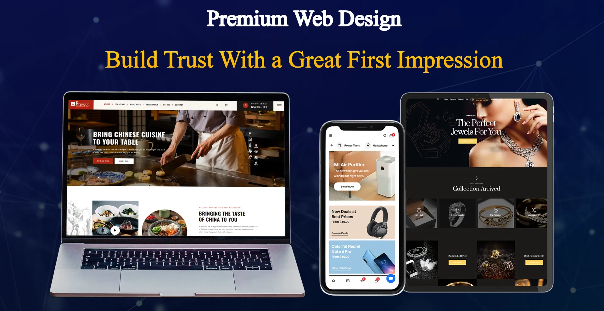 our website design study cases and samples